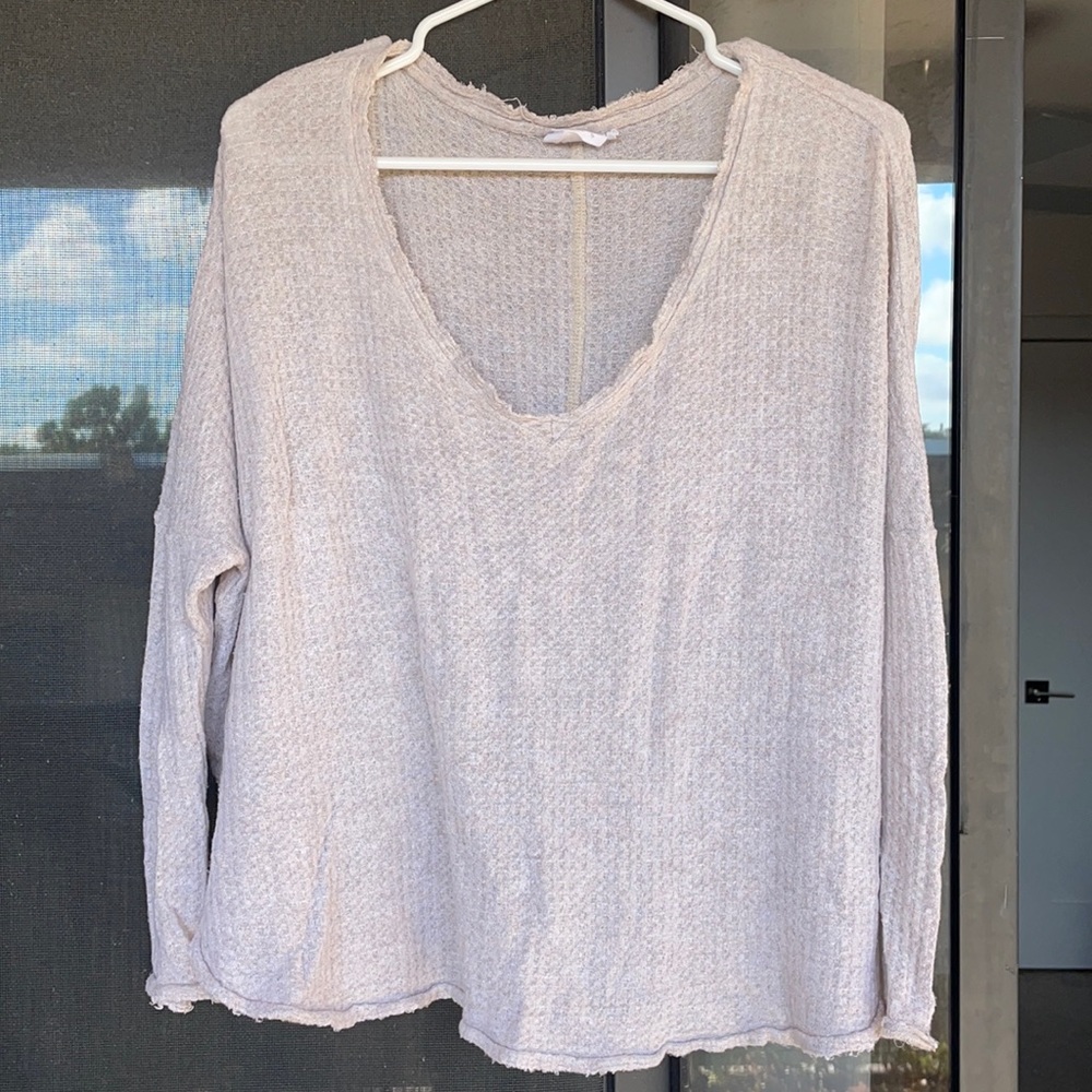 Urban Outfitters Out from Under Waffle Long Sleeve Sweater
